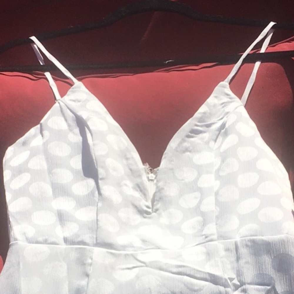 Maxi Dress Pearl Polka Dot Glam Dress Size Small - Picture 3 of 6